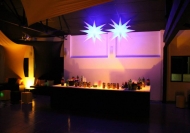 bar iluminado para festas